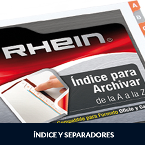 Indice y Separadores
