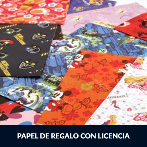 Papel de Regalo con Licencia